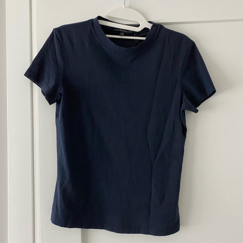 NWT theory Tiny tee Small navy blue